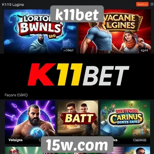 Variedade de jogos disponíveis no K11Bet